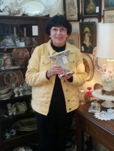 Bobbie Stewart owns and manages Olde Central Antique Mall, and she has an antique booth there as well!